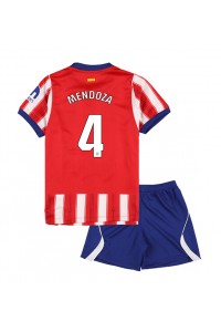 Atletico Madrid Rodrigo Mendoza #4 Jalkapallovaatteet Lasten Kotipeliasu 2026-27 Lyhythihainen (+ Lyhyet housut)